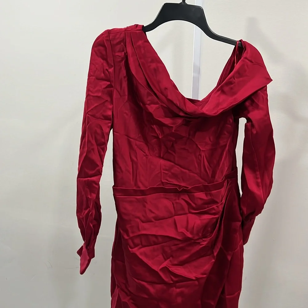 SIMKHAI Cameron Dress in Cherry - Picture 3 of 8